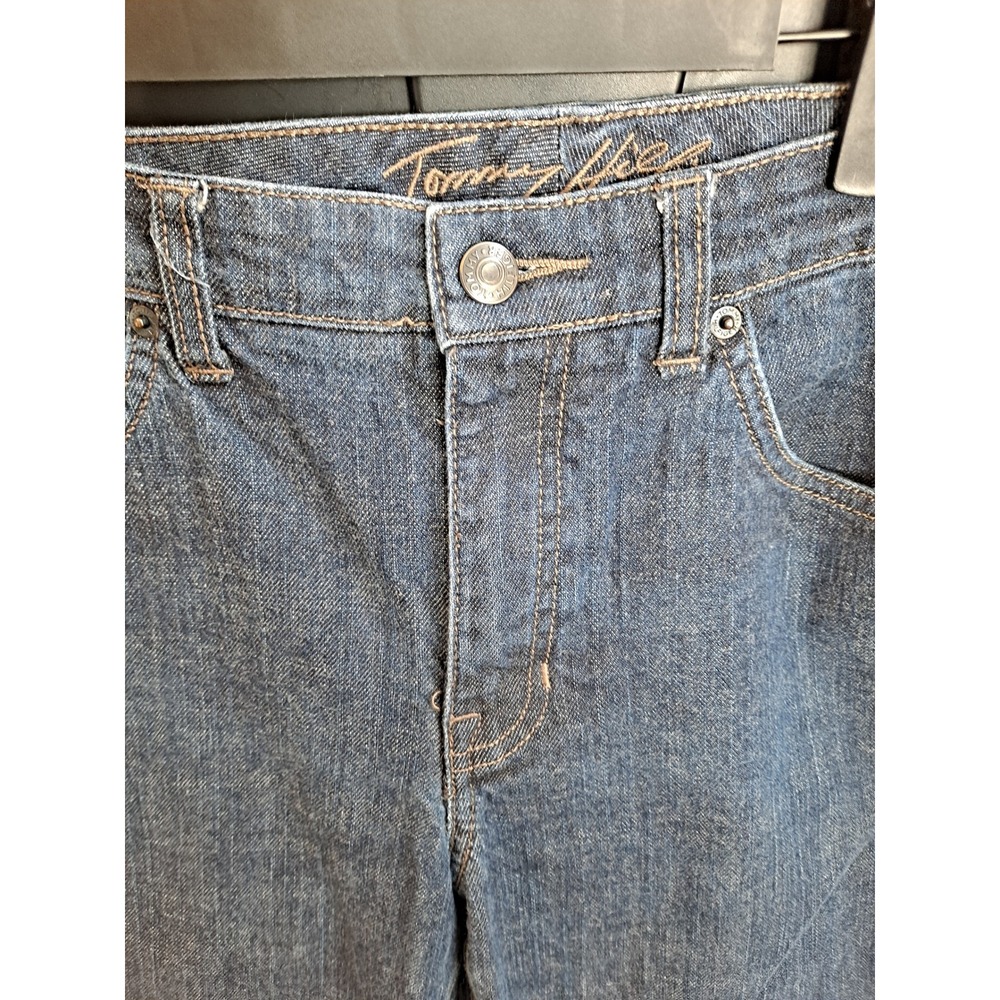 Tommy Hilfiger‎ Womens Jeans Blue Denim Size 12S Straight Leg Crop - Picture 7 of 8